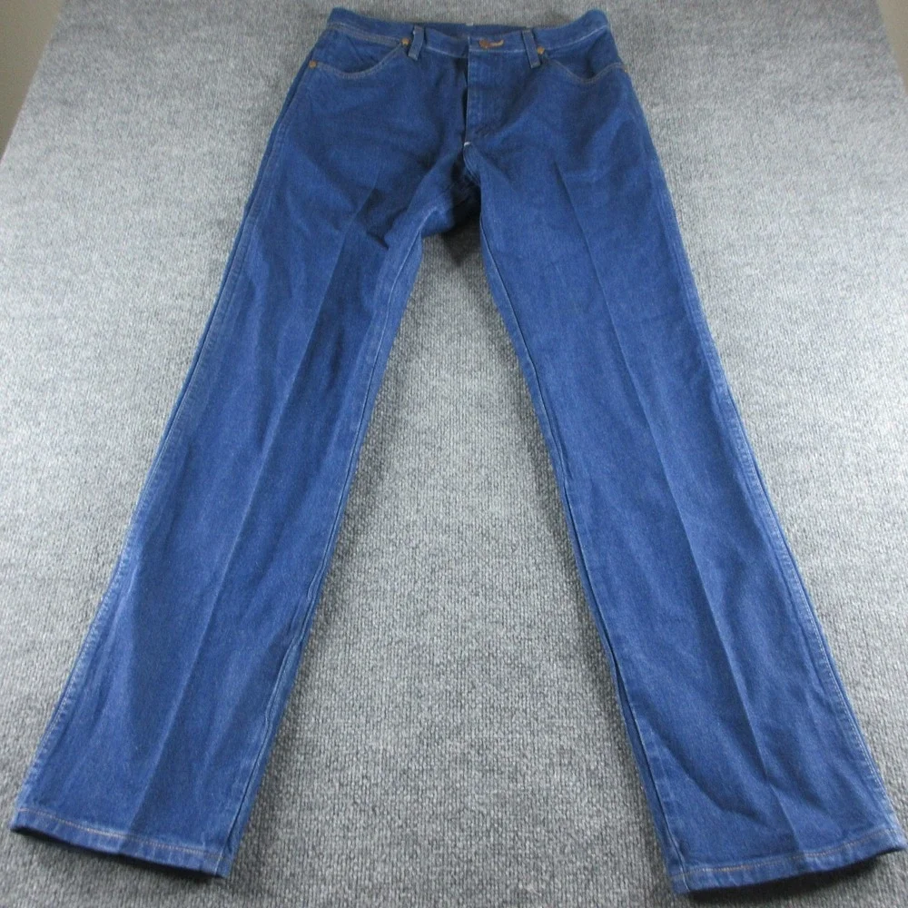 Wrangler Jeans Mens 32x34 Blue Regular Straight Cowboy Cut Denim Pants